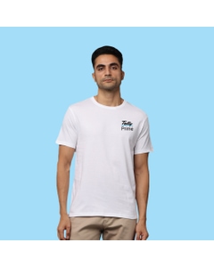 Greys&Blues Pima Round neck T-Shirt-White